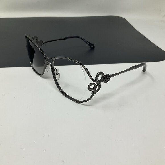 Roberto Cavalli LAJATICO RC1074 12B Gunmetal Large Sunglasses Frame Only Read main image 7